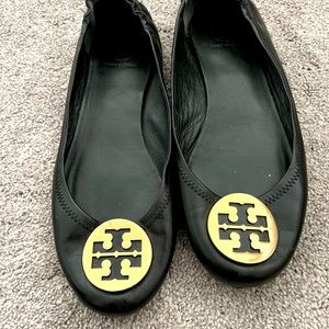 Tory Burch - Black Minnie Travel Ballet Flat - 10